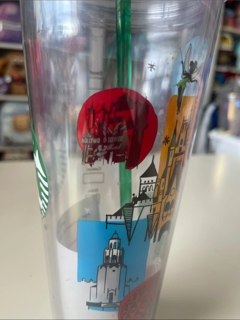 Disney world Multicolor Parks Icon Travel Tumbler with Straw